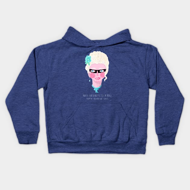 Marie Antoinette by M. Mraz Kids Hoodie by mimo85